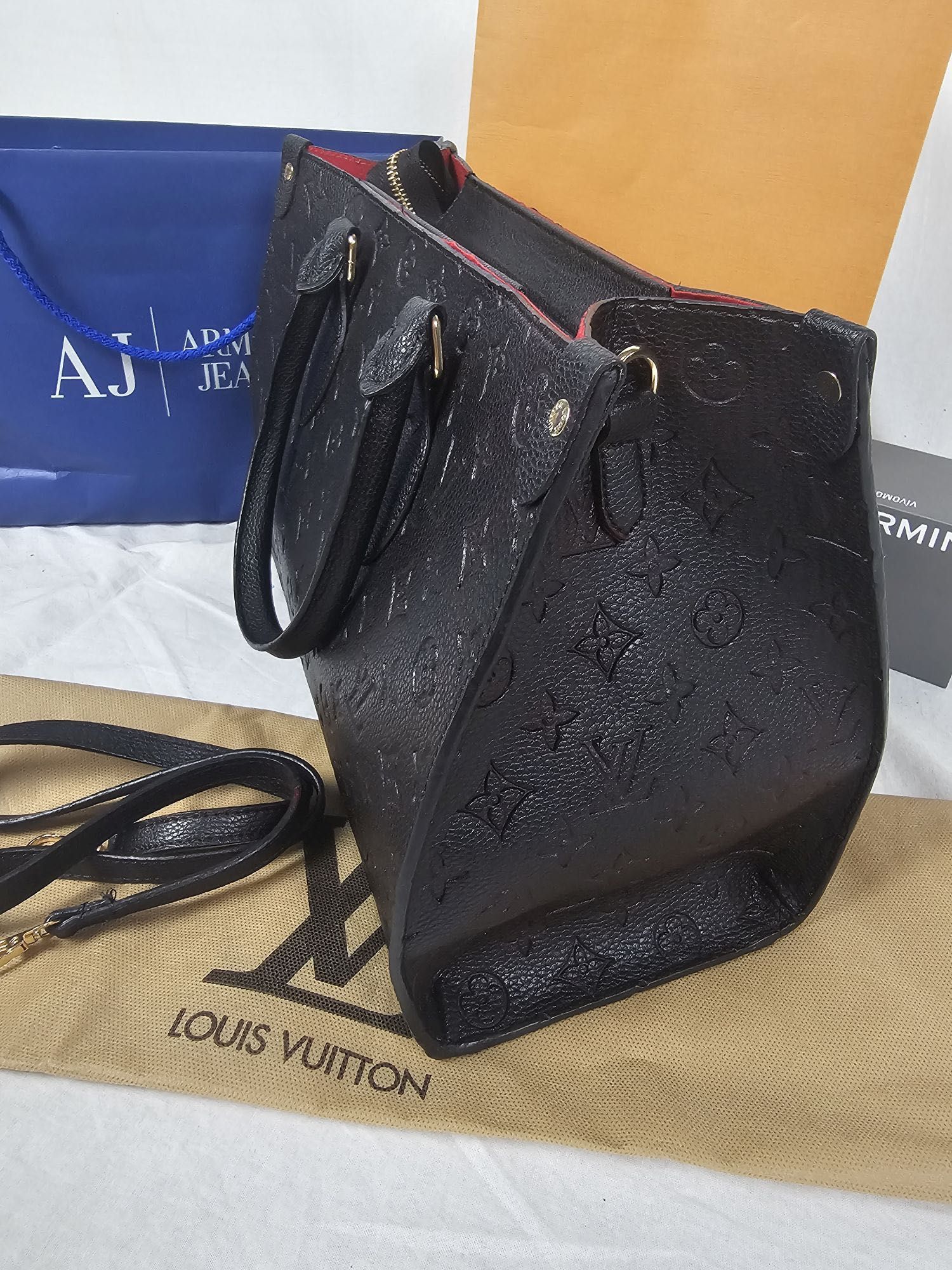 Torebka Louis Vuitton torebki kuferek czarna monogram LV