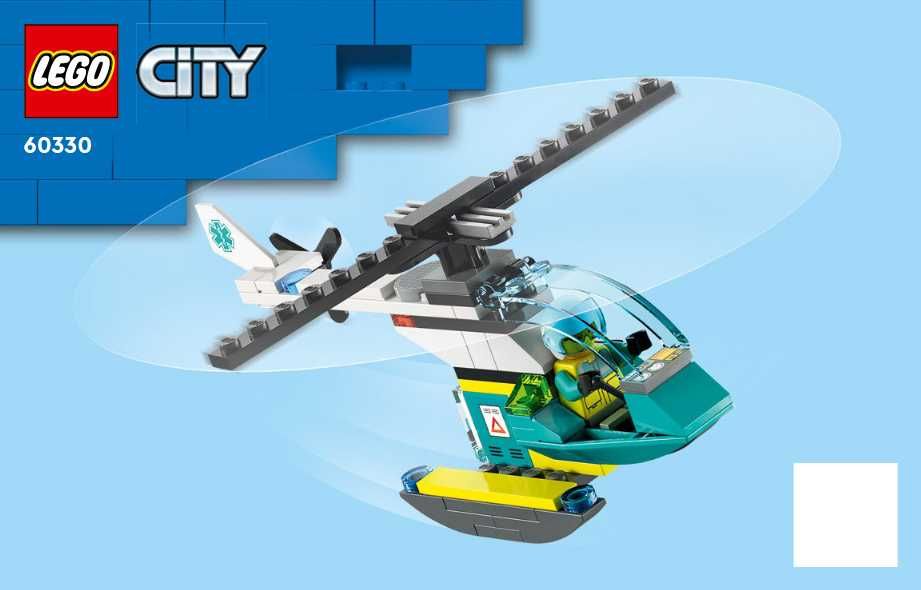 Śmigłowiec Ratowniczy z zestawu Lego City 60330 Szpital
