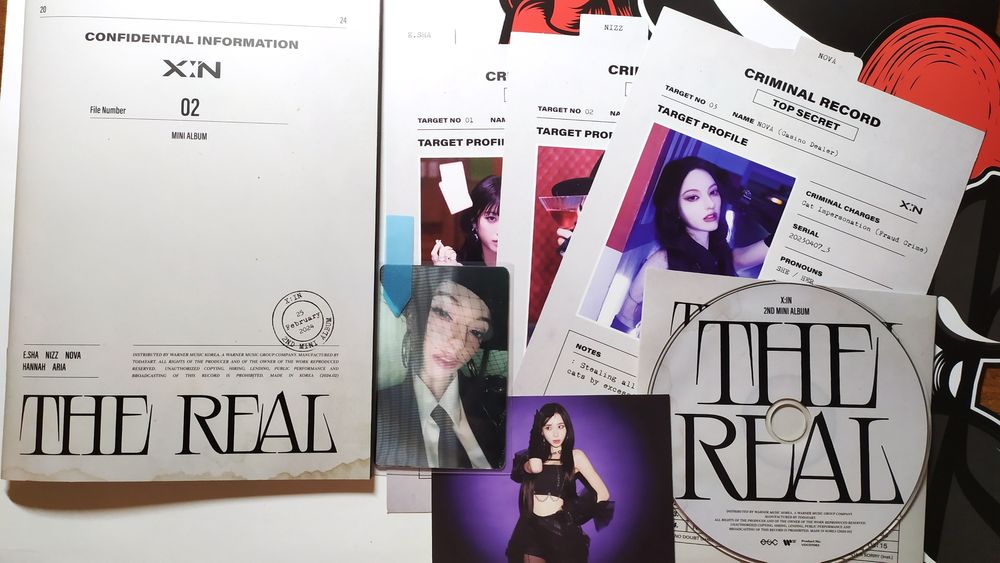 Альбом x:in - the real з карткою