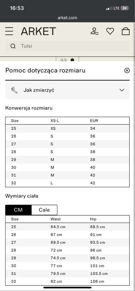 Luźne jeansy Tulsi Arket szeroka nogawka