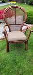 Fotel rattan boho