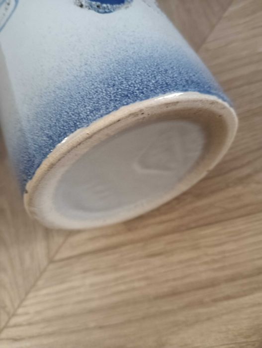 Wazon ceramiczny Strehla niebieski tuba