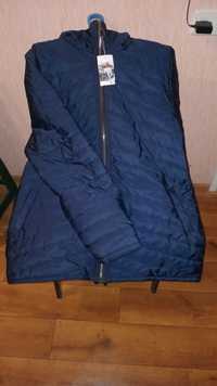 Продам демисезонную куртку тёмно-синего цвета 56-58 размера
