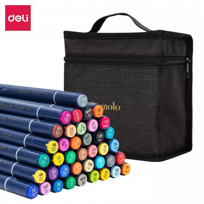 Markery dwustronne artystyczne Finenolo 40 kolorów. DELI