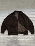 ZARA (L/XL) Made in Italy Chocolate женская кофта бомбер шоколадная