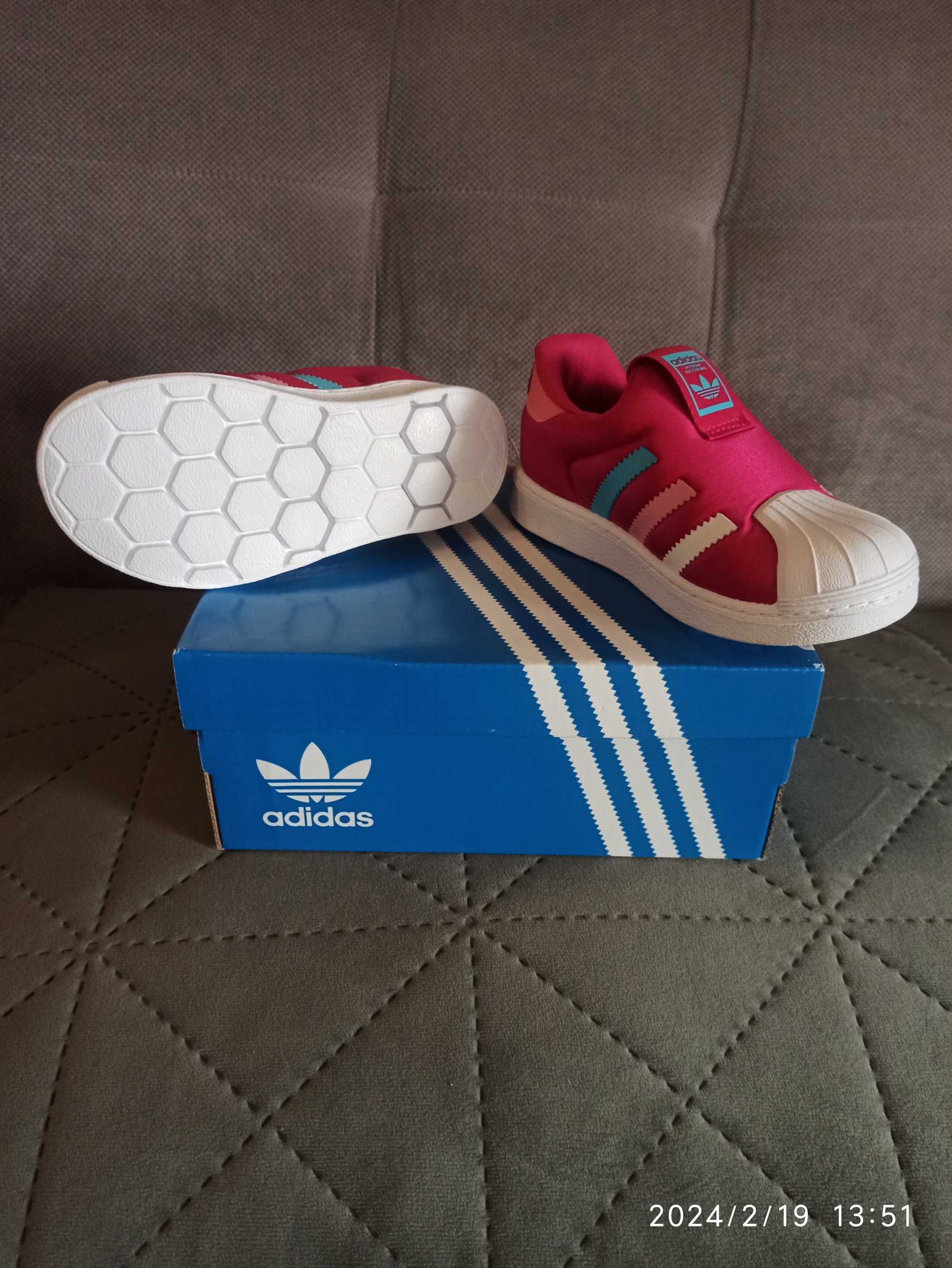 Buty dziewczęce Adidas Superstar 25,5 Nowe