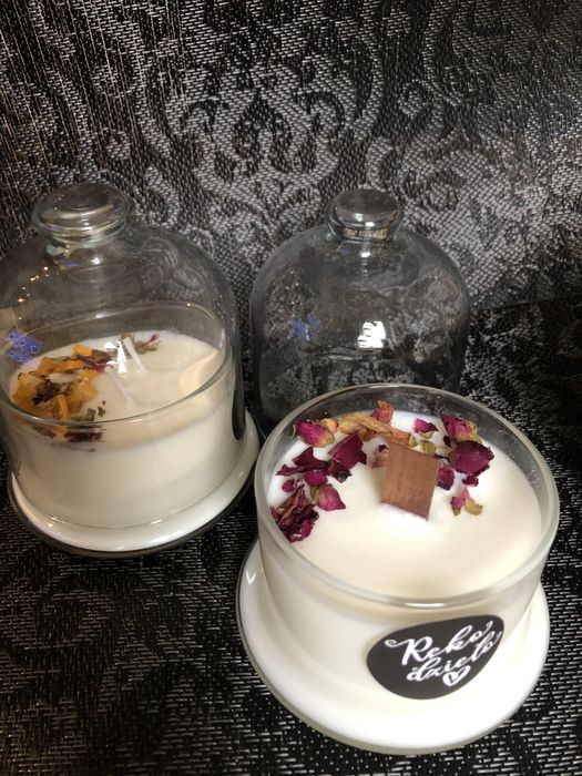 Świece w szkle z wosku sojowego,zapachowe