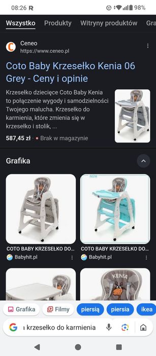 Witam sprzedam krzesełko do karmienia