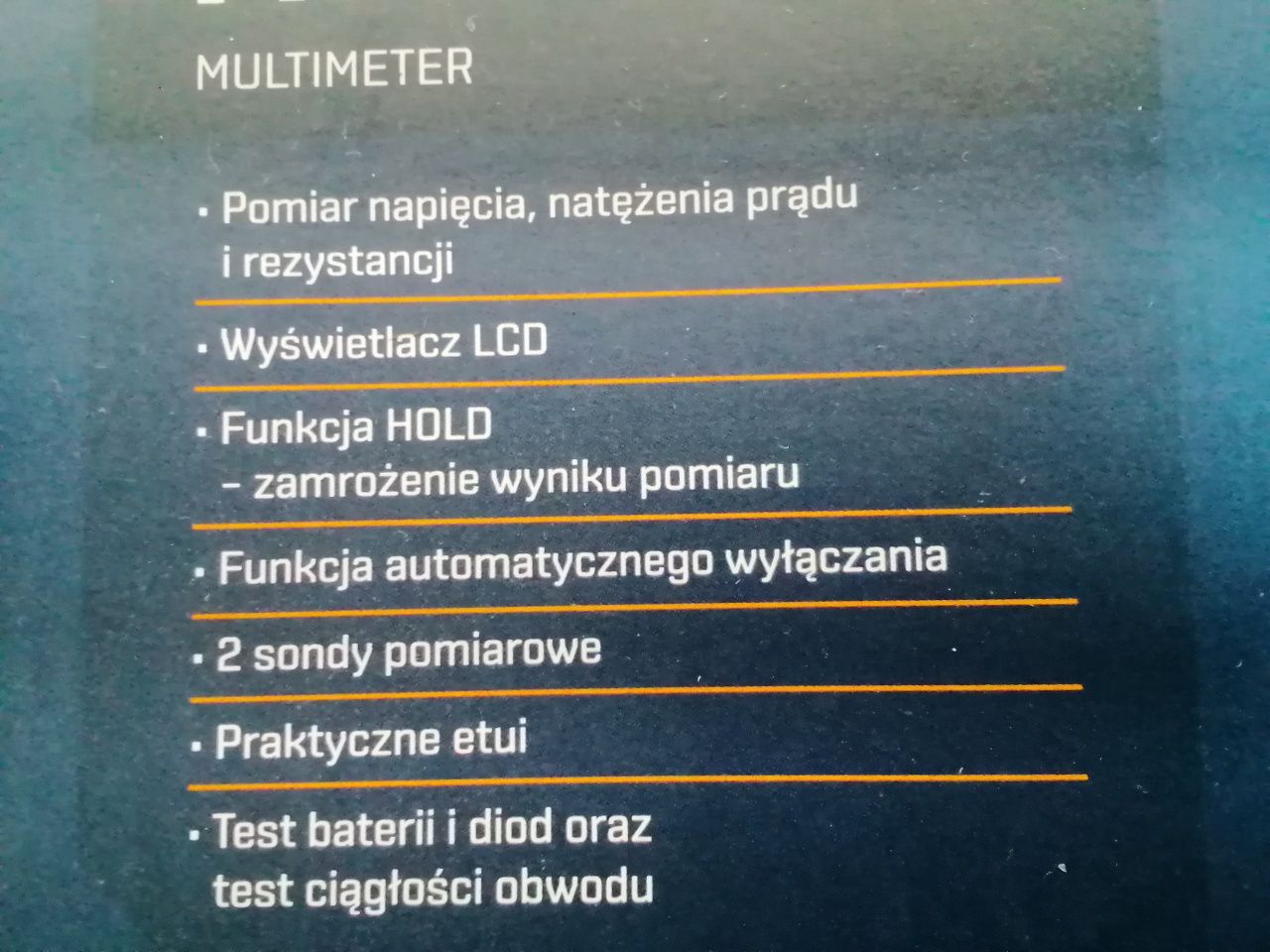 Multimetr +etui+sondy,test bateri Nowy nierozpakowany okazja