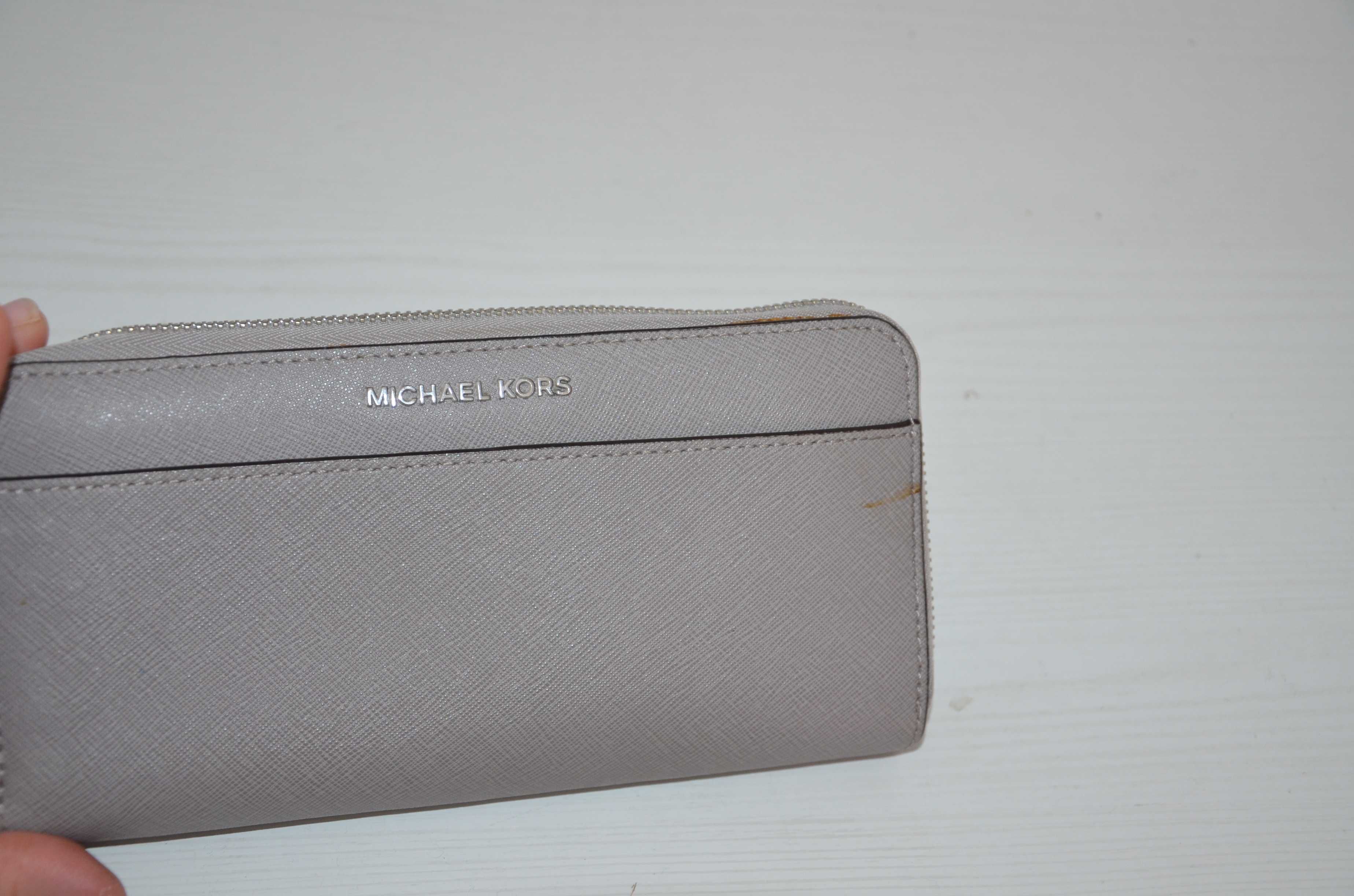 659 zł portfel szary duży Michael Kors