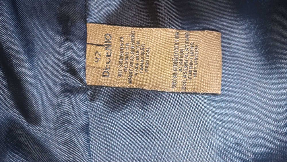 Blazer azul escuro da Decenio