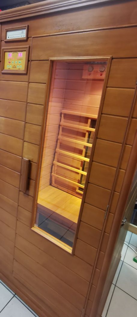Okazja sauna sucha typu infrared z przeznaczeniem dla 1 osóby/jednooso