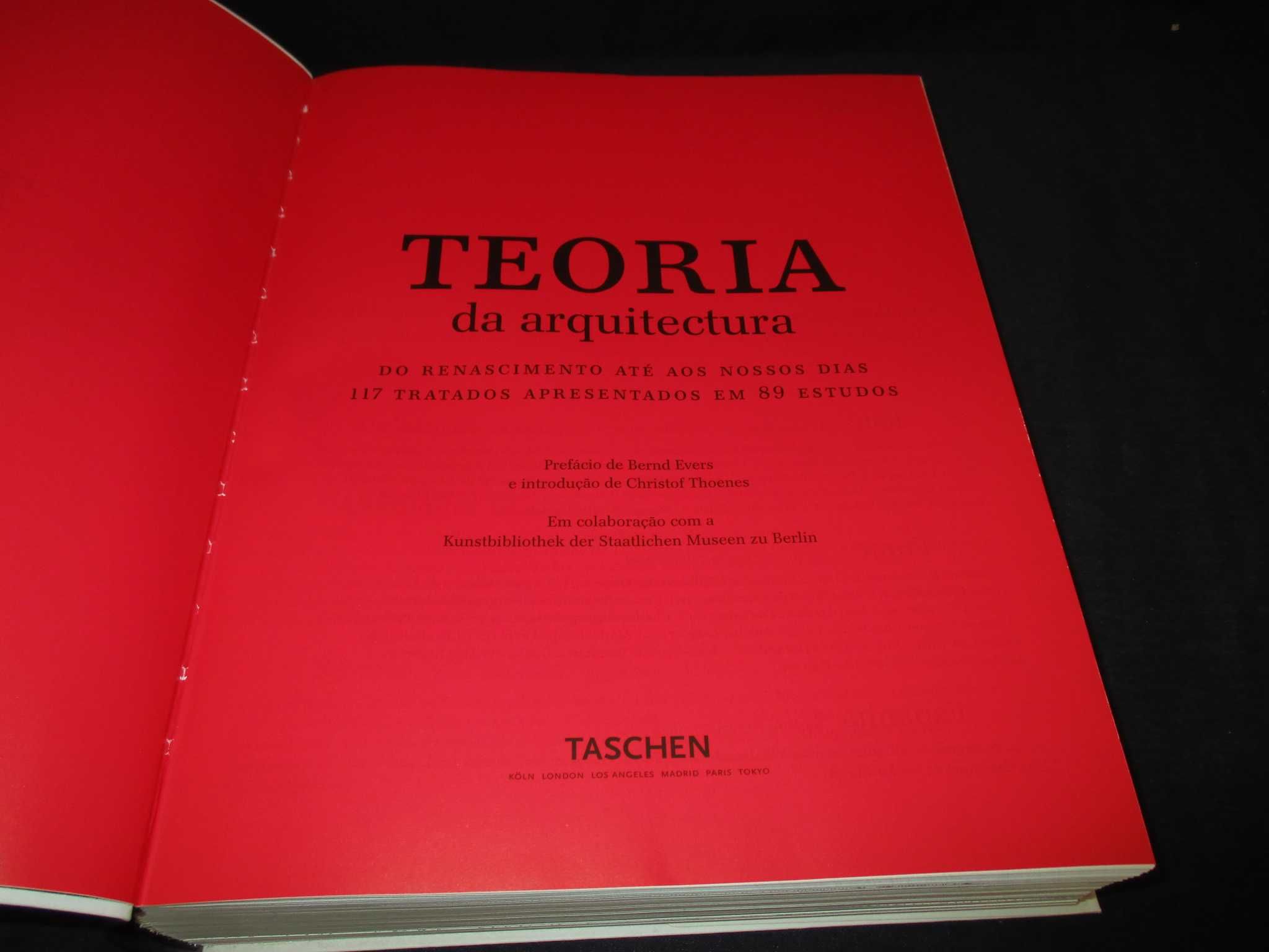 Livro Teoria da Arquitectura Renascimento aos nossos dias Capa Dura