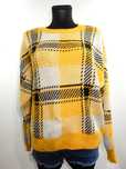 Swetr sweter wzór żółty czarny jesień zima New Look 38 M