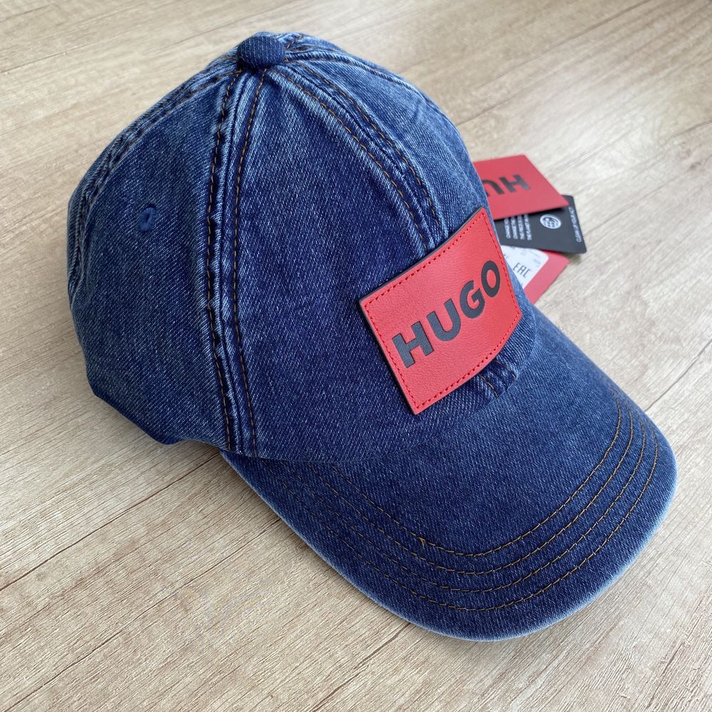 Оригинальная джинсовая кепка бейсболка HUGO , Hugo Boss