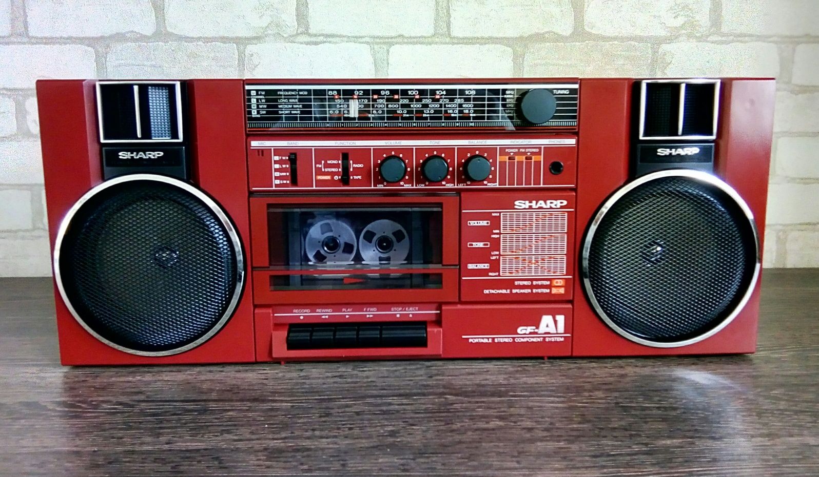 Sharp GF-A1H(R) Portable Stereo Component System 1984