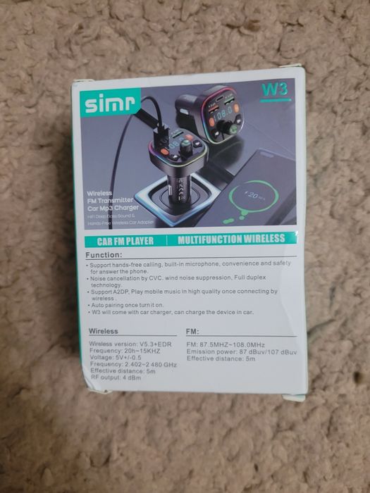 FM модулятор, флешка car mp3