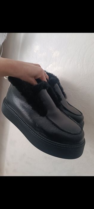 Лофери зимові натуральна шкіра 36- 37