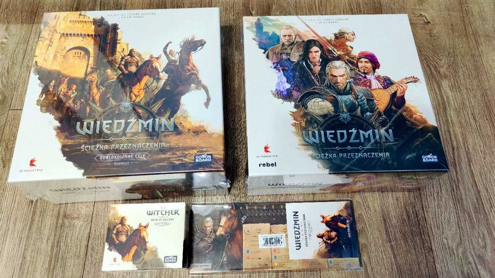 Wiedźmin Ścieżka Przeznaczenia Deluxe +dodatki+ Geralt na Płotce, NOWA