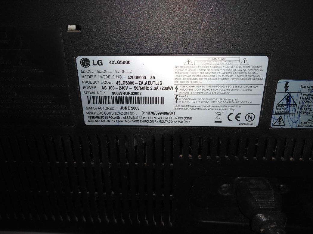 TV LG para reparo ou peças!