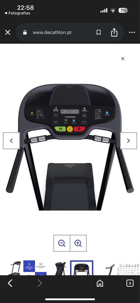 Passadeira de corrida T520B conforto /Decathlon