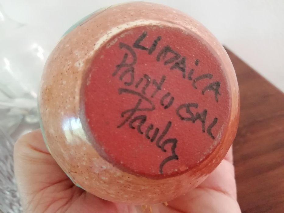 Lamparina e pote em barro