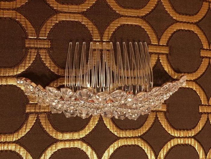 Ozdoba ślubna z kryształkami