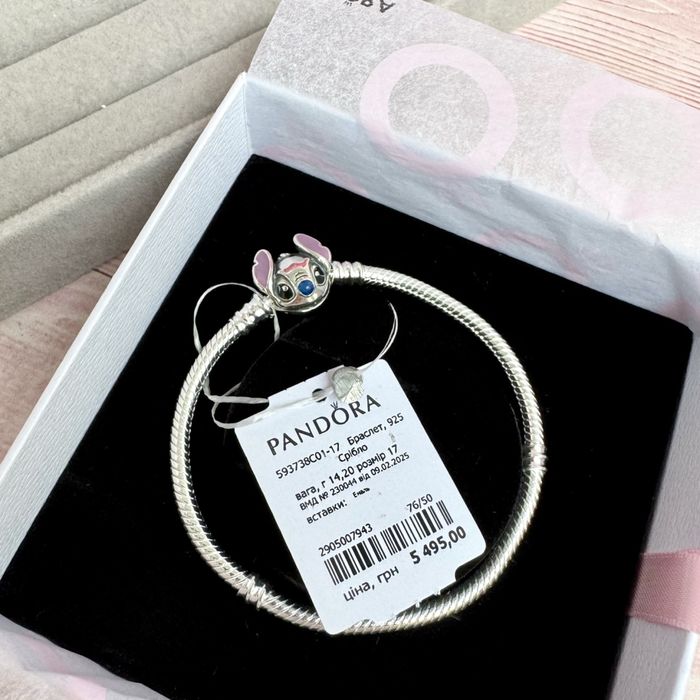 Браслет Пандора оригінальний Стіч Pandora новий срібло 925
