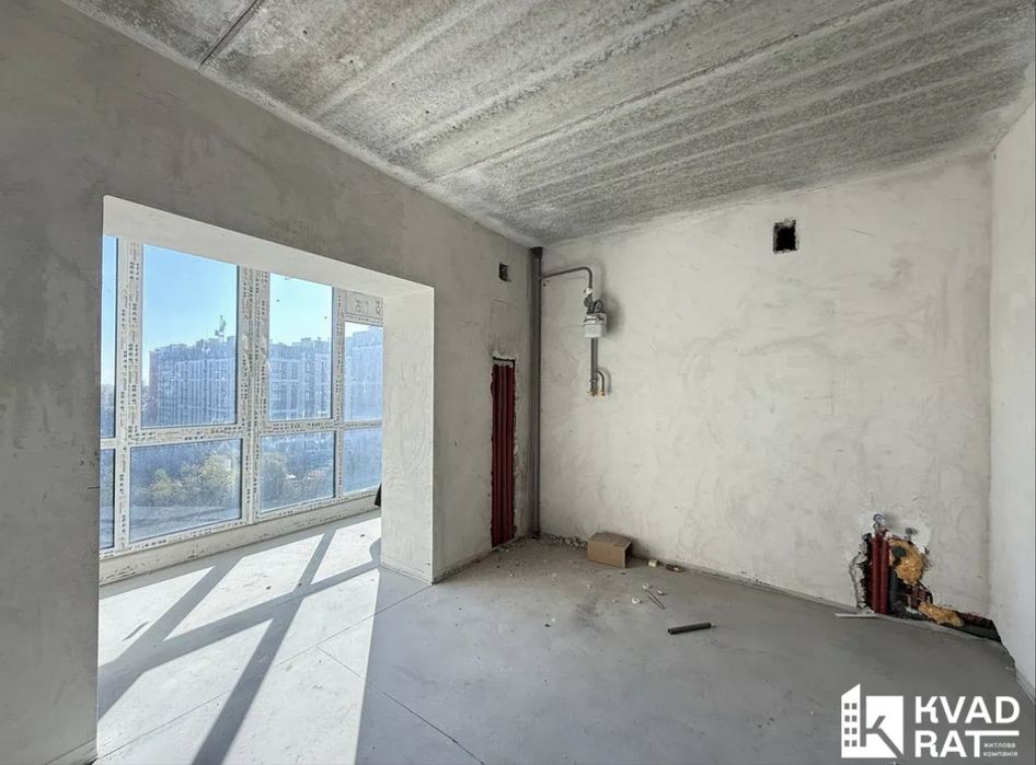 Здана, готова до ремонту 2кім квартира з опаленням та стяжкою