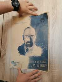 Plakat filmowy Breaking Bad Heisenberg grafitti