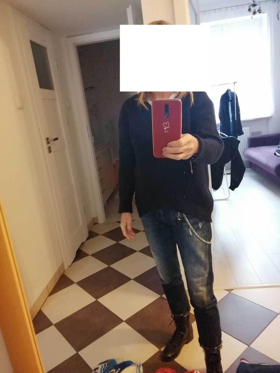 Sweter pulower oversize 100% kaszmir