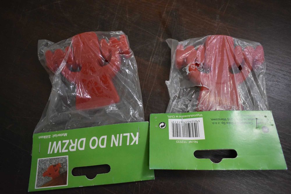 Zestaw 2 x klin do drzwi strongman czerwony