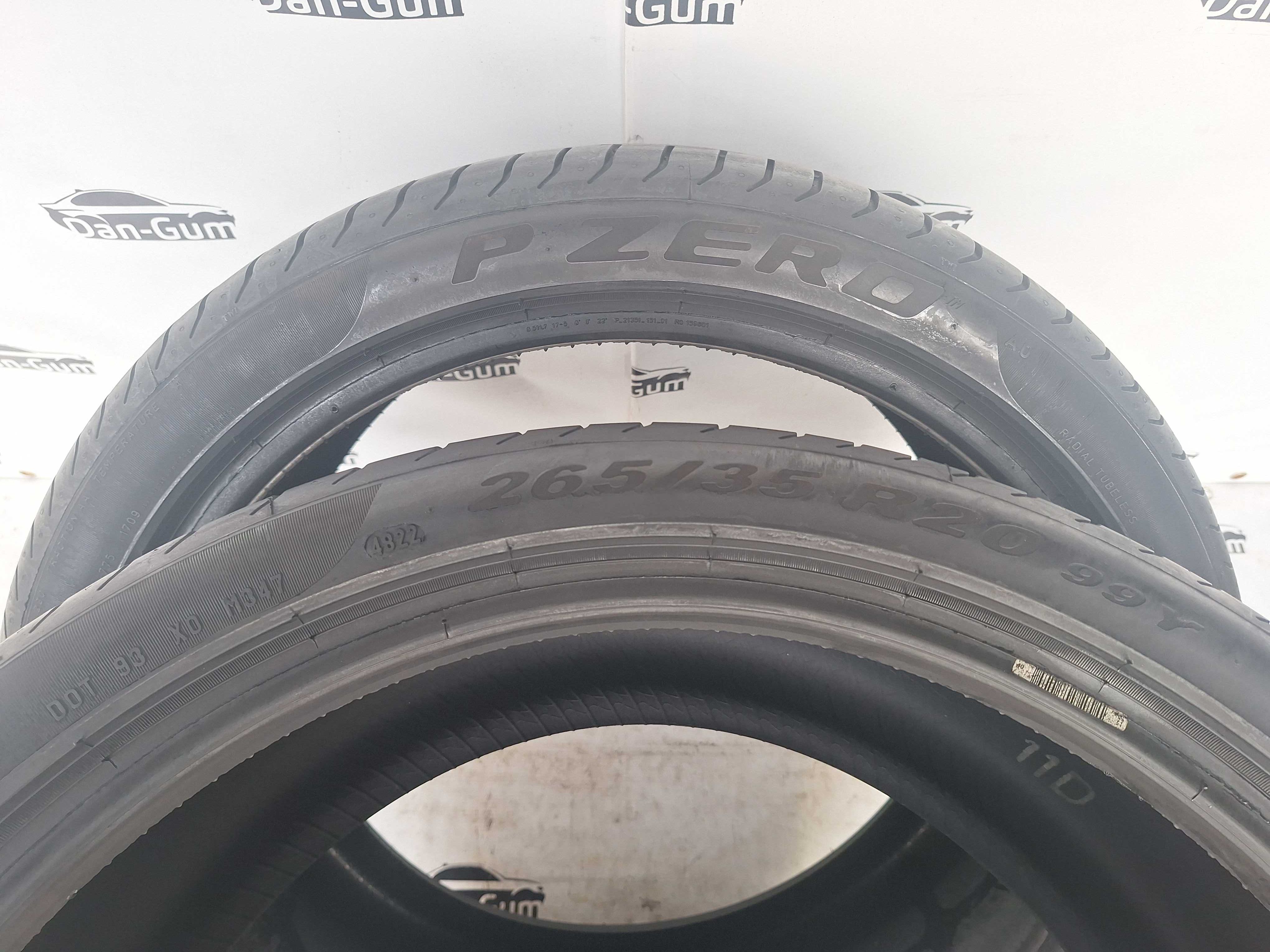 Opony 265/35 R 20 Pirelli P Zero Jak Nowe
