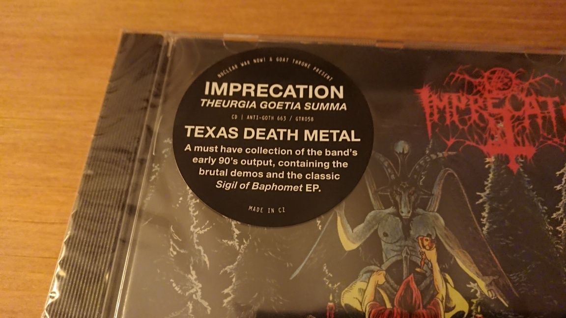 Imprecation Theurgia Goetia Summa CD *NOWA* Folia 2023 Jewelcase USA