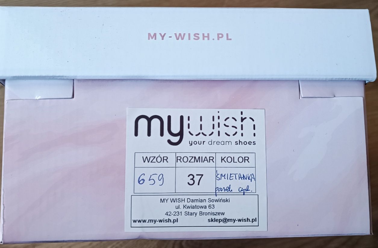 Buty ślubne mywish r. 37