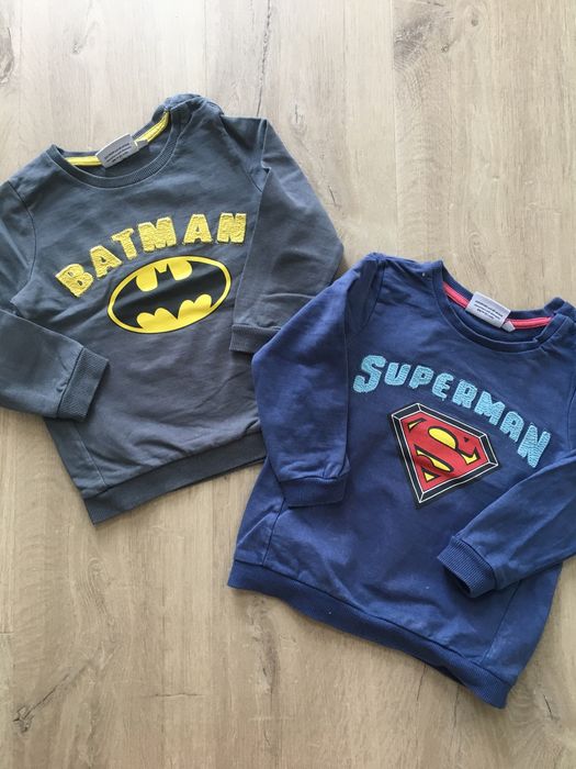 Bluza superman batman marvel. Rozmiar 86. Dla bliźniaków