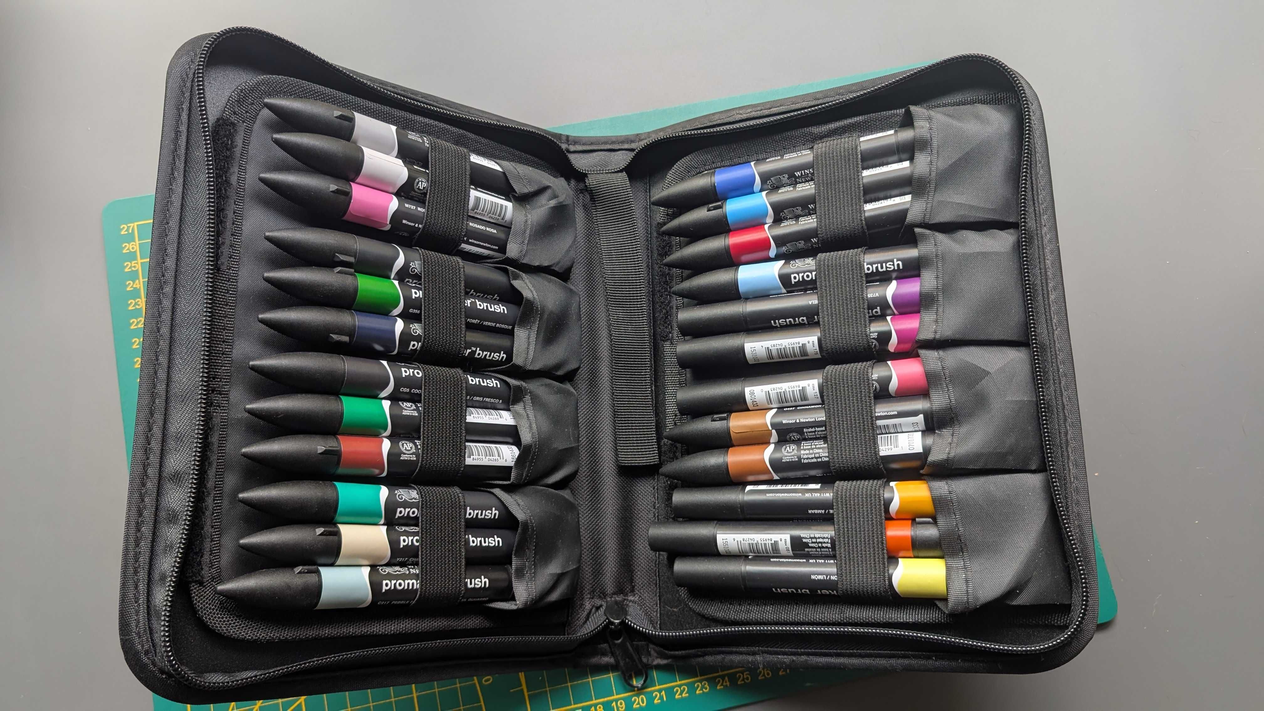 Nowy zestaw markerów Winsor & Newton Promarker Brush – 24sztuki w etui