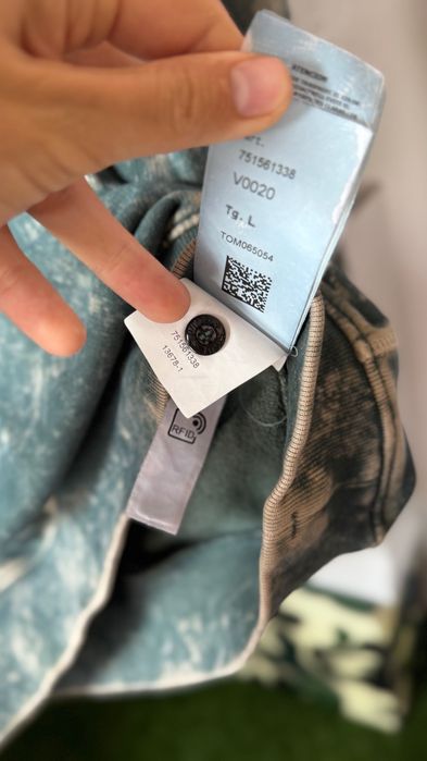 Худи Кофта Stone Island Off Dye Зеленая