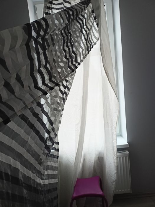 Firana, zasłona długa