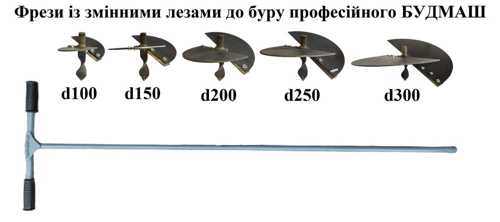 Бур будівельний ручний професійний «Будмаш»