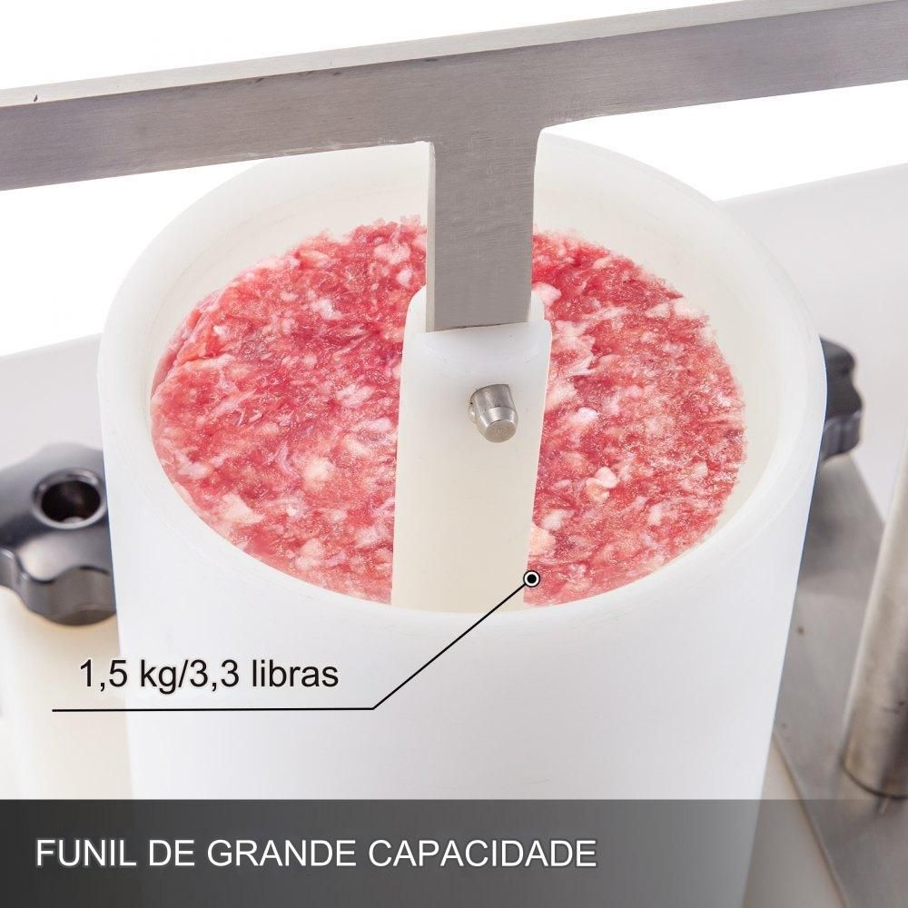Burger Press de Aço Inox 130mm