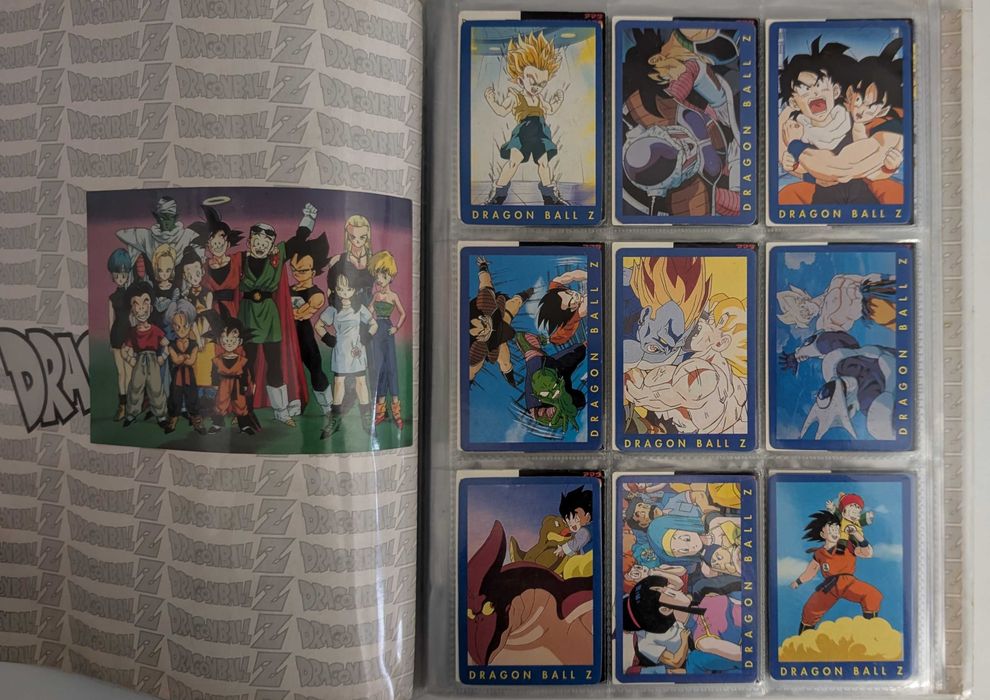 Caderneta COMPLETA Dragon Ball Z Cards, Panini (+ memorial photo e GT)