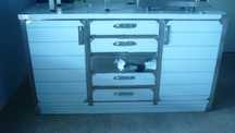 aparador inox  1990x600x1000