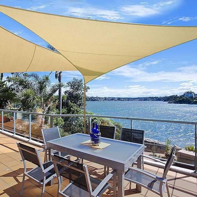 Toldo Exterior - Estilo Vela - Retangular - Creme 2x3m