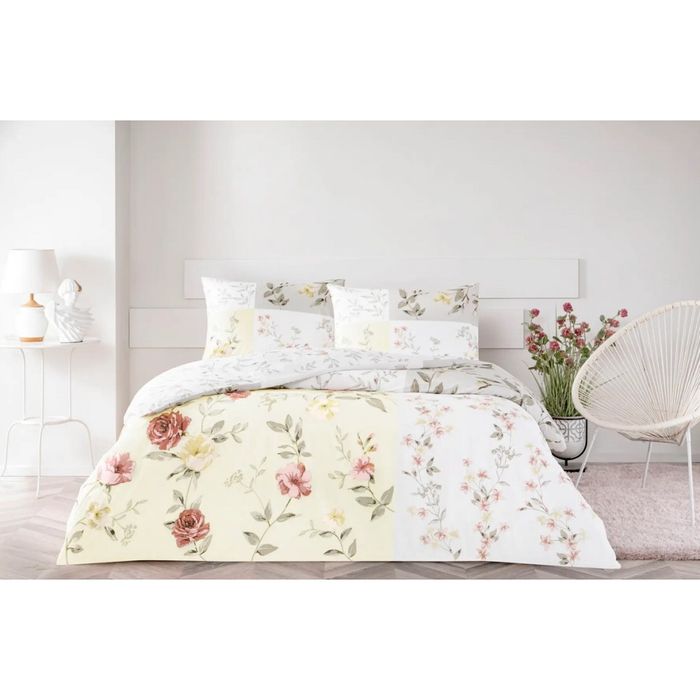 Постельное белье Tac ранфорс евро цветочные дизайны