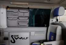 SHE-WOLF Organizer na szybę środkową lewą VW T4 (połówka okna)