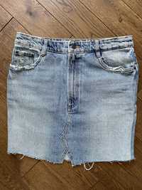 Zara jeansowa mini L
