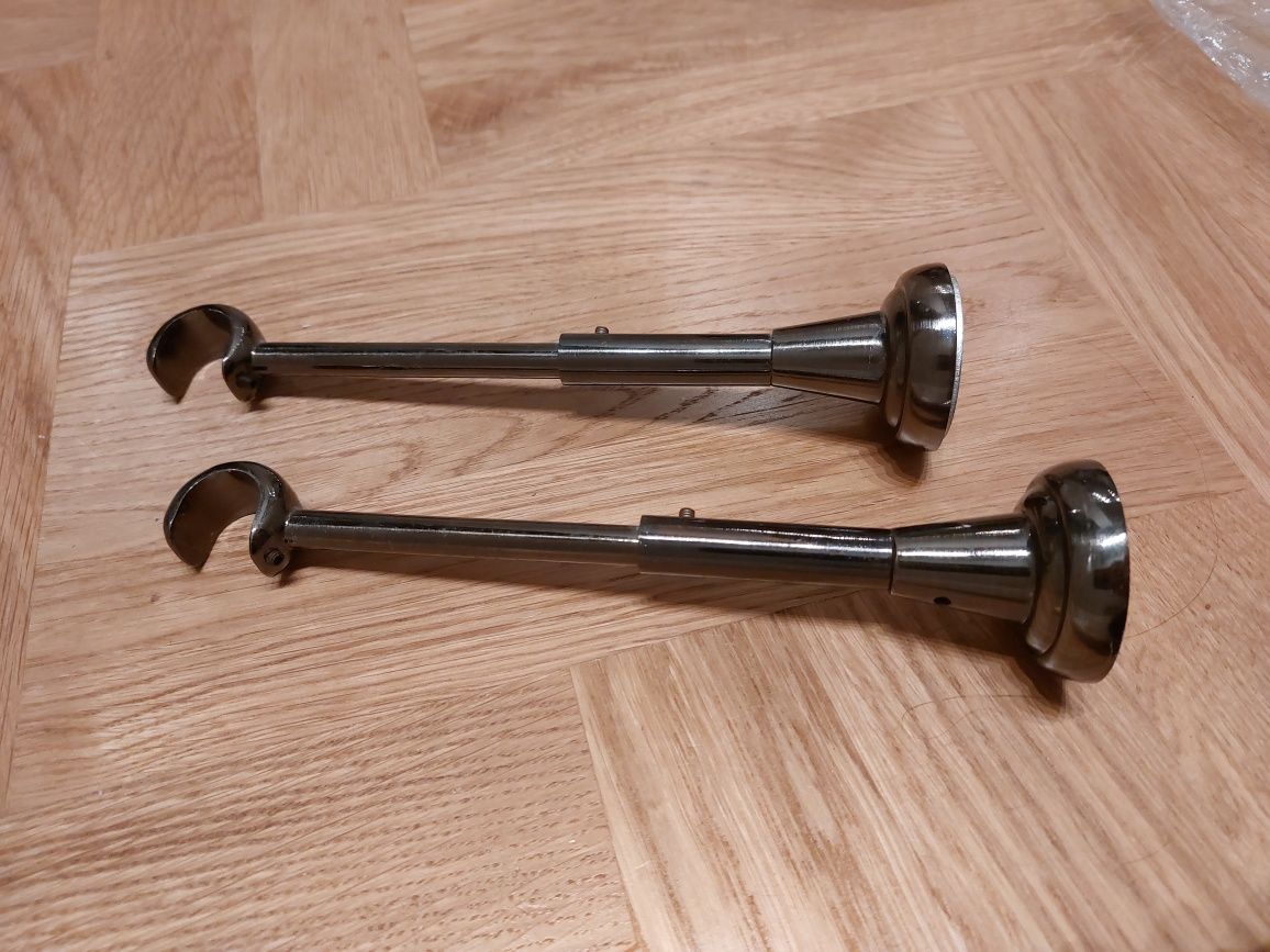 Karnisz metalowy pojedynczy szynowy antracyt 200 cm
