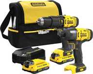 STANLEY SFMCK465D2S Zestaw Wkrętarka i Zakrętarka 2x2Ah Seria V20