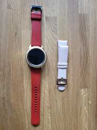 Samsung Galaxy Watch 42mm Rose Gold + czerwony pasek